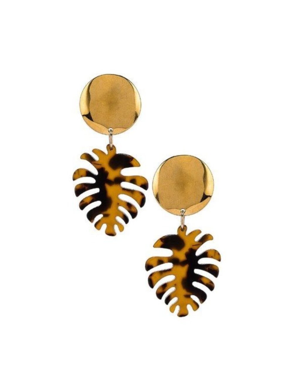 Paradigm Copa Cabana Dark Tortoise Shell & Gold Filled Earrings